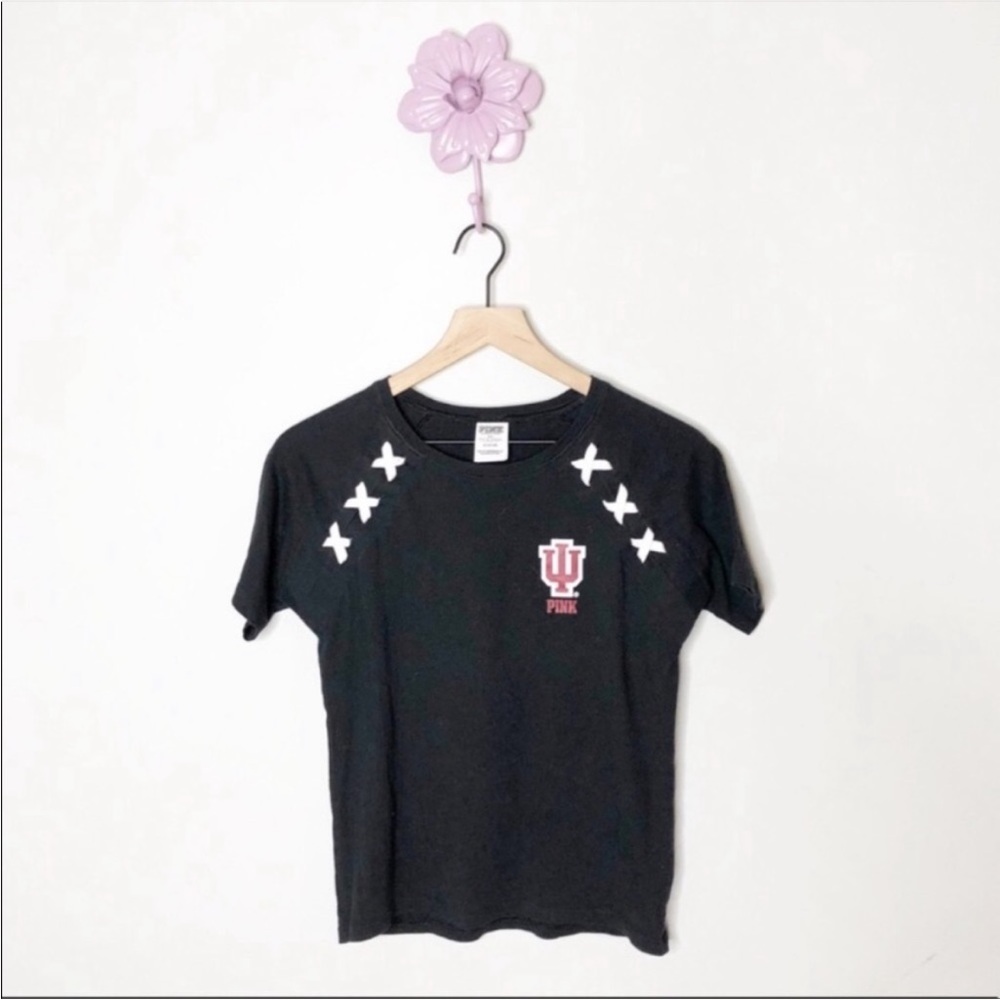 VS PINK IU Indiana Hoosiers Graphic T Shirt